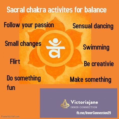 Chakra Healing Activities, Sacral Chakra Activities, Chakra Activities, Healing Activities, Chakra Meditation Guided, Sacral Chakra Healing, Subtle Bodies, Chakra Health, Chakra Affirmations