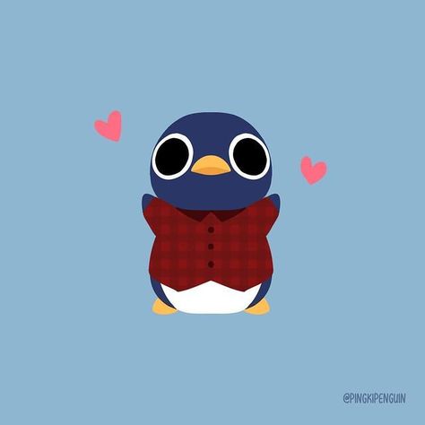 Ronald Animal Crossing, Roald Animal Crossing, Super Animal Royale, Cute Pfp Ideas, Animal Crossing Minecraft, Nook Phone, Gojo Cat, Penguin Wallpaper, Animal Crossing Art