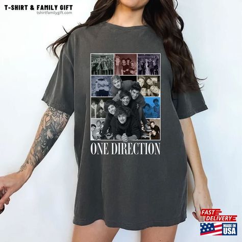 Direction Concert Comfort Colors Shirt 1D One Band T-Shirt Classic Hoodie Check more at https://tshirtfamilygift.com/product/direction-concert-comfort-colors-shirt-1d-one-band-t-shirt-classic-hoodie/ Music Shirts, Iconic Album Covers, Shirt Designs For Men, Country Shirts, Concert Shirts, Comfort Colors Shirt, Latest Trend, One Direction, Top Trends