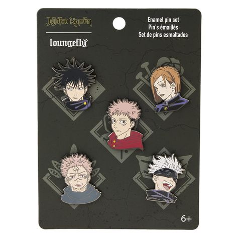 PRICES MAY VARY. Featuring incredible detail to bring Year One Class to life, this Loungefly pin set will enhance any outfit or accessory with style! Bring home a piece of Jujutsu Kaisen today! Warning: Pins contain functional sharp points; This anime merch is a fantastic way to Express Your Fandom with Loungefly! Bring home a piece of Jujutsu Kaisen today! Warning: Pins contain functional sharp points From Crunchyroll, this pin set features some of your favorite characters so you can take them Womens Techwear, Jjk Fanart, Dream Wishlist, Anime Jujutsu Kaisen, Jujitsu Kaisen, Year One, Anime Merch, Exclusive Clothing, Pop Up Book