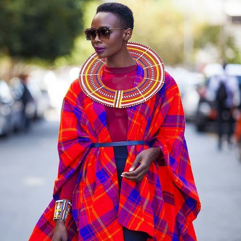 Why not boldly go? Maasai Dress, Maasai Shuka, Mode Prints, Afrocentric Fashion, Estilo Hippie, African Inspired Fashion, Kitenge, Africa Fashion, Maasai