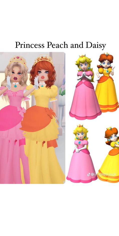 Princess Daisy Dress To Impress, Mario And Luigi Dress To Impress, Total Drama Island Dress To Impress, Dress To Impress Ideas Free, Princess Peach Dress To Impress, Disgust Dress To Impress, Cosplay Outfits Dress To Impress, Dress To Impress Costume Party, Dress To Impress Duo Outfits