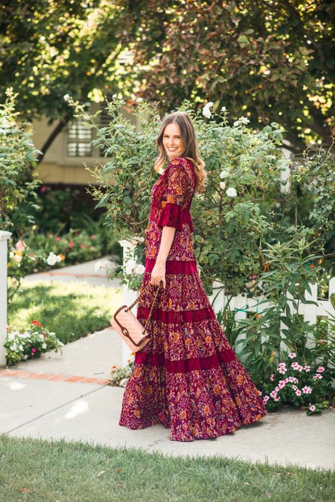 Alyssa Campanella, Fall Wedding Ceremony, Best Dress, Maxi Gown, Illusion Dress, Red Dresses, Fall Wedding Dresses, Maxi Gowns, Girly Fashion