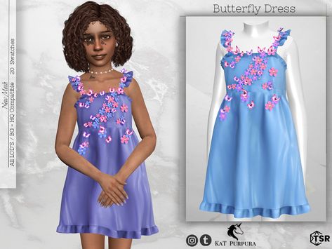 Infant Cc, Sims Challenge, Ts4 Mods, Sims 4 Cc Kids Clothing, Silk Dress Short, Free Sims 4, Sims 4 Children, Sims 4 Game Mods, Urban Kids