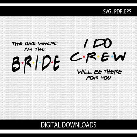 👰‍♀️💕 Are you ready to give your BFF the ultimate Friends-themed bachelorette bash? Our "I Found My Lobster" and "I Do Crew" SVG bundle is perfect for creating those memorable tees and party favors that scream 'I'll be there for you'! 🎉 Unleash your creativity with our easy-to-use Cricut and Silhouette designs, guaranteed to make her special day as unique as your bond. Click on the link to grab your bundle and start crafting the celebration she deserves! ➡️ I Do Crew Svg, Friends Bachelorette Party, Friends Bachelorette, My Lobster, Bride Friend, I Do Crew, Party Bundles, Cricut Designs, Bachelorette Shirts