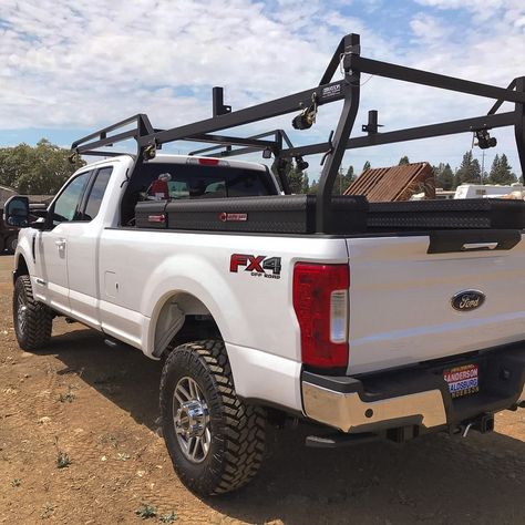 Contractor Tools, Ladder Rack Truck, Ford F150 Custom, Truck Concept, Lumber Rack, Bed Rack, Truck Top, Truck Tools, Metal Jacket