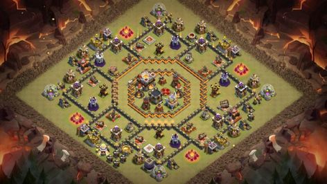 NEW Town Hall 11 (th11) War Base 2018 (Layout) - Town Hall 9 Base, Clash Of Clans Levels, Clas Of Clan, Archer Queen, Clan Castle, Wall Breaker, Barbarian King, Clash Of Clans Gems, Star Wars Design