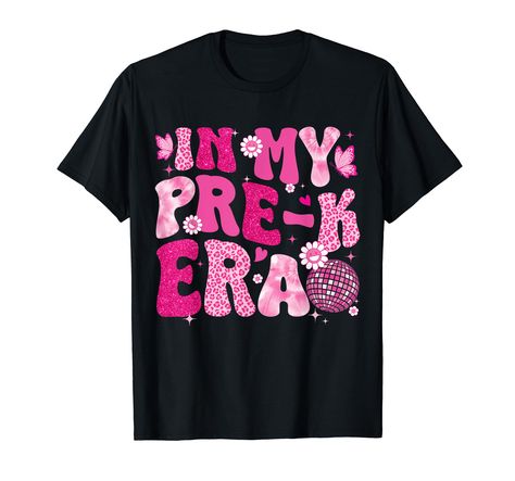 PRICES MAY VARY. Get groovy and retro with our "In My Pre-K Era" tee, perfect for the first day of school vibes! This "In My Pre-K Era" Back to School tees is a perfect to wear for teachers women kids and girls in Pre-K, Preschool to celebrate the first day of school. Lightweight, Classic fit, Double-needle sleeve and bottom hem Back To School 1st Grade, 1st Grade Teacher, Women Back, Back To School Kids, School Tees, Girls T Shirt, Second Grade, 1st Grade, First Grade