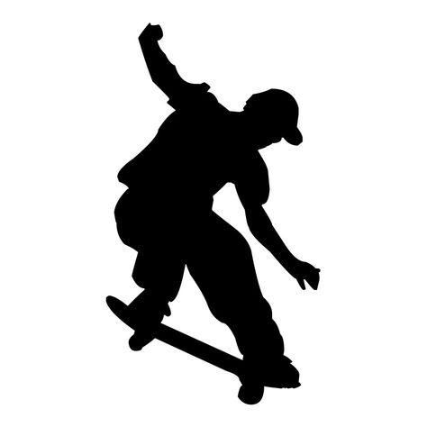 #Skateboard #Vektor #Object #Animasi #Design Drawing Of People, Skate Boy, Vector People, Vector Drawing, Parkour, Drawing People, Skateboarding, Decals Stickers, Human Silhouette