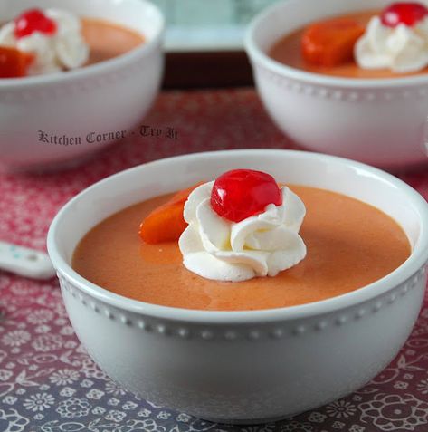 Persimmon Custard, Persimmon Dessert, Quickest Dessert, Custard Dessert Recipes, Persimmon Pudding, Persimmon Recipes, Custard Pudding, Custard Desserts, Dessert Bites