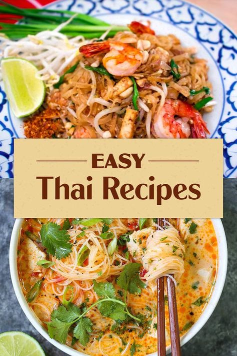 Easy Thai Recipes, Mango Sticky Rice, Recipes Beef, Easy Asian Recipes, Thai Cooking, Thai Dishes, Sticky Rice, Instapot Recipes, Noodle Dishes