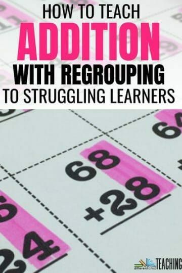 Teaching Double Digit Subtraction, How To Teach Addition With Regrouping, Teaching Carrying In Addition, Addition Regrouping Activities, Teaching Regrouping Addition, How To Teach Double Digit Addition, Math Regrouping Addition, 2nd Grade Regrouping Math, 2 Digit Addition Strategies