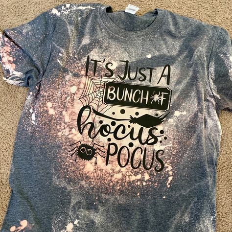 Super Cool Halloween Bleached Tee Bleached Flannel Shirt, Bleached Flannel, Shirts With Sayings, Super Cool, Flannel Shirt, Bleach, Shirt Designs, Tops & Tees, Halloween