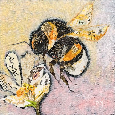 Nature Collage, Collage Art Projects, Paper Collage Art, Magazine Collage, Fauvism, Collage Art Mixed Media, Collage Artwork, Bee Art, Torn Paper