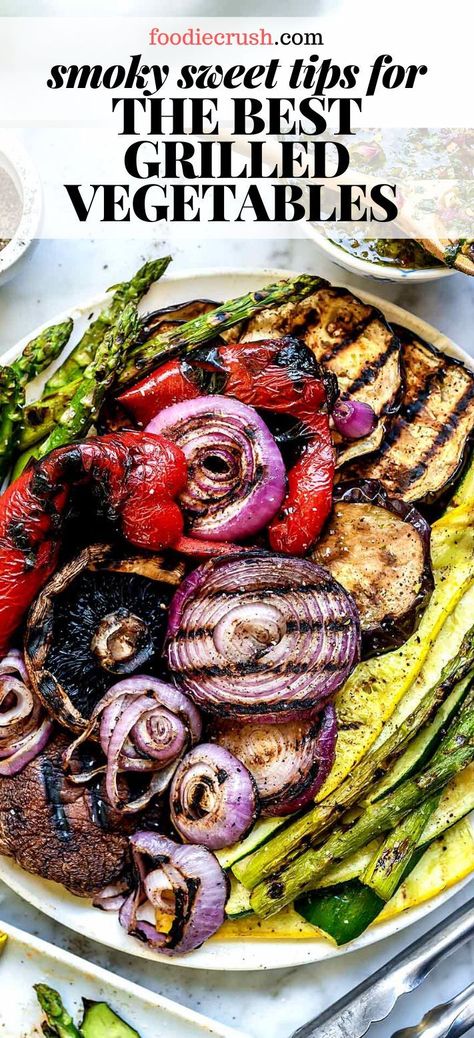 Easy Grilled Vegetables, Best Grilled Vegetables, Grill Vegetables, Bbq Veggies, Grilled Vegetable Recipes, Recipes Bbq, Vegan Grilling, Summer Grilling Recipes, Foodie Crush