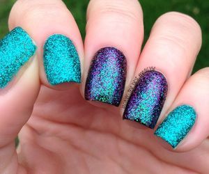 Teal Nails, Turquoise Nails, Summer Gel Nails, Nail Painting, Nails Purple, Purple And Teal, Purple Nail, Super Nails, Disney Nails