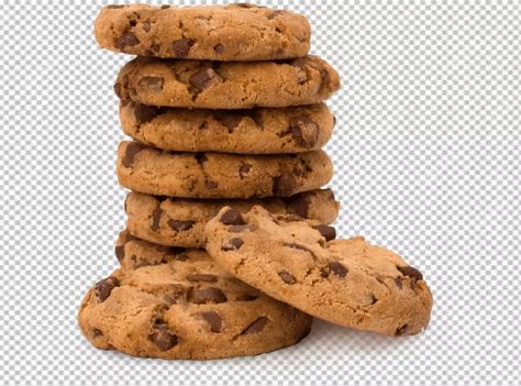 Chocolate Chip Cookies Aesthetic, Delicious Chocolate Chip Cookies, Cookie Png, No Bake Snacks, Sweets Cake, No Sugar Foods, Bakery Cakes, Chocolate Baking, Delicious Chocolate