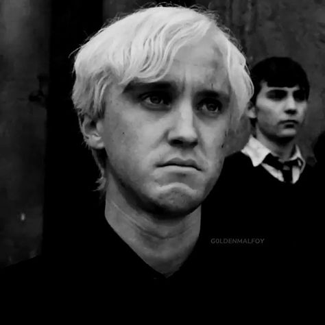 Draco Hermione, Harry Potter References, Deathly Hallows Part 2, Draco Malfoy Fanart, Draco Malfoy Aesthetic, Harry Potter Icons, Tom Felton Draco Malfoy, Lucius Malfoy, Draco And Hermione