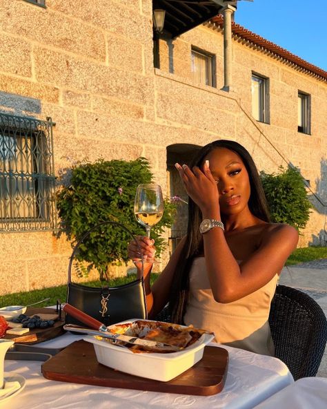 Winery Black Women, Solo Date Aesthetic, Winery Outfit Summer, Vineyard Outfit, The Soft Life, Black Femininity Aesthetic, A Soft Life, Wine Tasting Outfit, Femininity Aesthetic