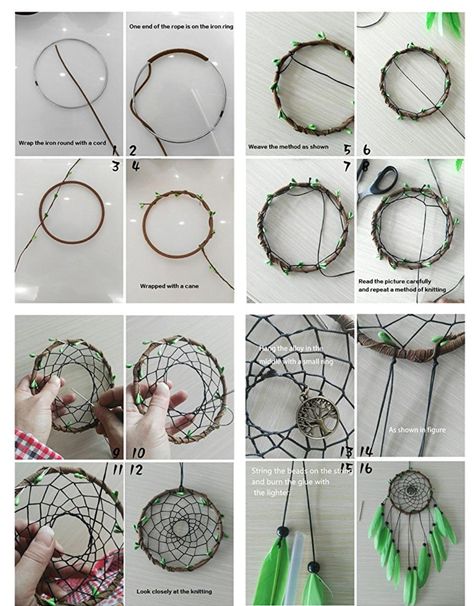 How To Tie A Dream Catcher, How To Make Dream Catchers Step By Step, Diy Dream Catcher Tutorial Step By Step, How To Make A Dream Catcher, Dream Catcher Patterns Step By Step, Homemade Dream Catchers, Diy Crafts Easy At Home, Making Dream Catchers, Diy Dream Catcher Tutorial