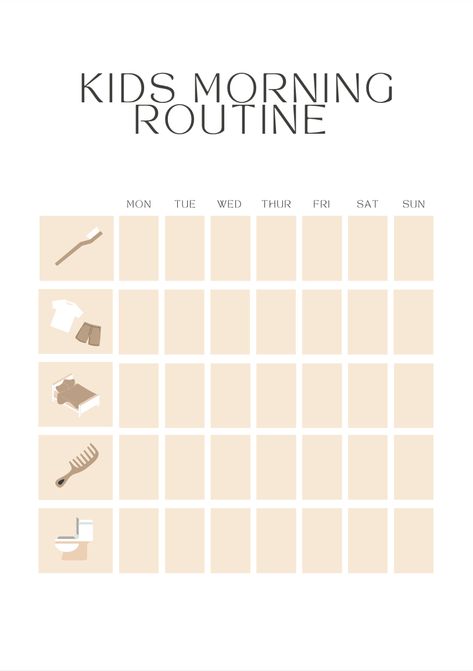 Kids Morning Checklist, Kids Morning Routine, Toddler Routine Chart, Morning Routine Kids, Kids Routine, Morning Checklist, Toddler Routine, Morning Routine Checklist, Development Milestones