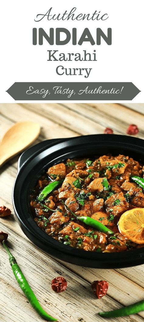 Authentic Indian Karahi Curry - You'll definitely end up impressing your friends and family with this delicious recipe! It's so simple to make and tastes completely authentic! #ChickenKarahi #ChickenCurry #AuthenticIndian #IndianCuisine #ChickenDinner #ChickenRecipes #IndianRecipes #Curry Greece Recipes, Indian Chicken Curry Recipe, Chicken Karahi, Indian Chicken Recipes, Indian Chicken, Curry Dishes, India Food, Indian Curry, Curry Chicken Recipes