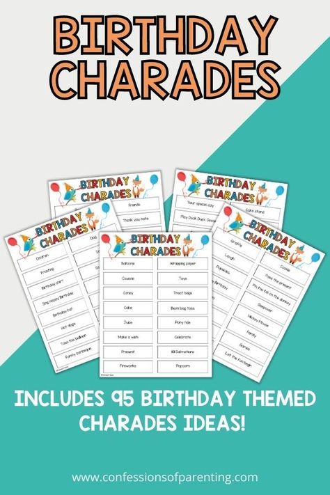 Charades is a classic party game that never goes out of style, and these birthday-themed charades ideas will make your celebration even more memorable. From acting out popular birthday activities to guessing famous birthday-related items, these charades ideas are perfect for players of all ages. Whether you're planning a birthday party for kids, teens, or adults, these charades ideas are sure to bring lots of laughter and excitement to your festivities. Charade Ideas, Charades For Adults, Charades Ideas, Charades Words, Charades For Kids, Charades Cards, Children Games, Poetry Analysis, Charades Game