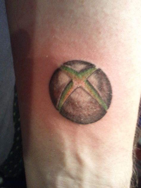 Xbox Tattoo Xbox Tattoo Ideas, Gaming Tattoo Ideas, Xbox Tattoo, Box Tattoo, Gamer Tattoos, X Box, Gaming Tattoo, Xbox Controller, 1 Tattoo