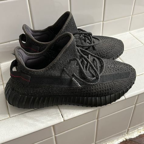 Black On Black Adidas Yeezy 350. 1 Pair, 2 Shoes. Slightly Worn, But Just Like Brand New With A Little Dirt On The Sole. Inside And Top Appearance Has No Damage. Size 11 Men’s Yeezy Black, Adidas Shoes Yeezy, Shoes Yeezy, Adidas Yeezy 350, Yeezy 350, Black On Black, Adidas Black, Adidas Yeezy, Black Adidas