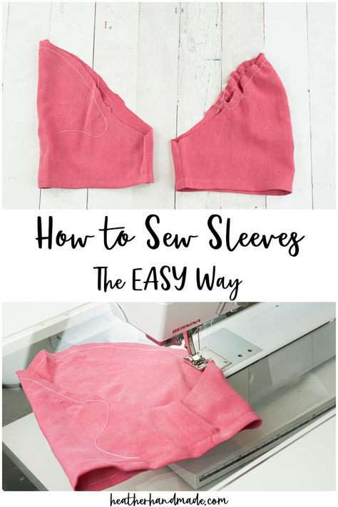 T Shirt Sleeve Pattern, How To Sew On Sleeves, How To Sew A Neckline, How To Sew Sleeves On A Shirt, How To Sew Sleeves On A Dress, How To Sew A Sleeve, Easy Free Sewing Patterns For Beginners, How To Add Sleeves To A Dress, How To Make Sleeves