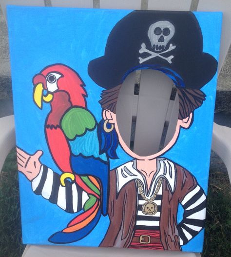 Pirate Ship Photo Prop, Happy Birthday Polish, Walk The Plank Pirate Party, Pirates Photo Booth, Pin The Eye Patch On The Pirate, Pirate Photo Booth, Pirate Face, Pirate Party Dig For Treasure, Pirate Photo