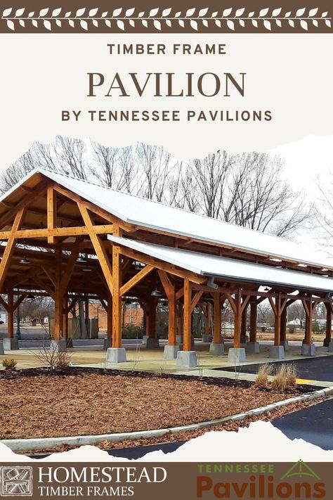 Spring To Do List, Timber Frame Gazebo, Timber Pavilion, Wood Pavilion, Gazebo Backyard, Timber Frame Pavilion, Frame Projects, Outdoor Structure, Timber Frames