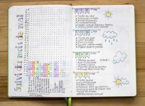 journal journalier suivi mensuel-leuchtturm A Plus, Bullet Journal, Organisation