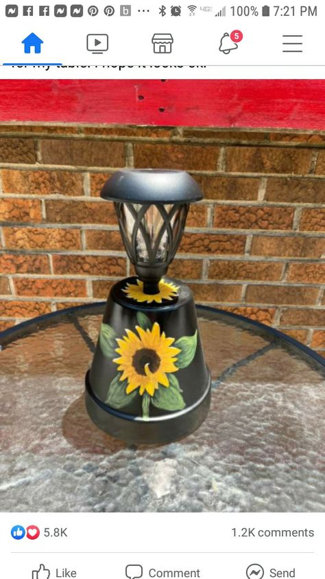 Diy Flower Pot, Solar Lamp Post, Spring Garden Decor, Plant Pot Design, Group Crafts, Terra Cotta Pot Crafts, Flower Pot Crafts, Diy Flower Pots, Garden Decor Projects