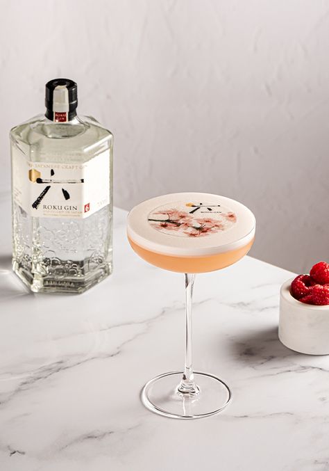 10 Gin Cocktails To Make This Weekend | sheerluxe.com Gin Raspberry Cocktails, Gin Sour Cocktails, Dry Gin Cocktails, Japanese Gin Cocktail, Gin Blossom Cocktail, Fun Gin Cocktails, Spring Gin Cocktails, Fruity Gin Cocktails, Roku Gin Cocktail Recipes