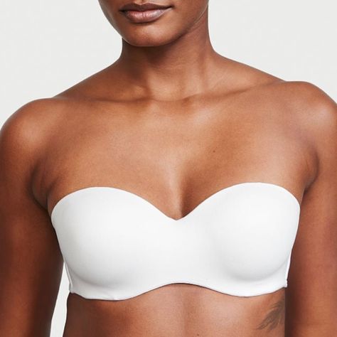 New With Tags And Still In Original Packaging! White 34 A Strapless Bra With Removable Strap Body By Victoria Lightly Lined Strapless Bra With Five Ways To Wear It, This Bra Gives You Plenty Of Styling Options. Supersoft Fabric And Light Memory Fit Lining Keep Things Comfortable. Lift & Lining Lightly Lined For Shape Underwire Straps & Hooks Fully Adjustable, Removable Straps Can Be Worn Classic, Halter, Crossback, One-Strap Or Strapless Details & Fabric Supersoft, Double-Lined Sides For The Smo White Strapless Bra, God Fearing, Dr Wardrobe, Blue Lace Bra, Velvet Bra, Alexa Demie, Fashion Dictionary, Invisible Bra, Vs Bras