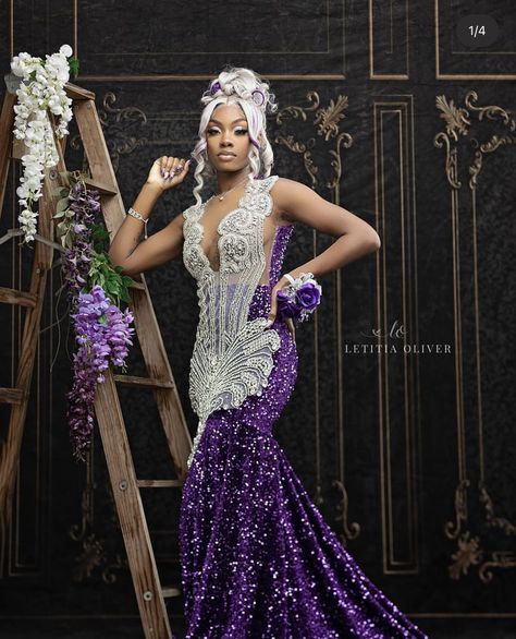 Grade Dresses, Sequin Mermaid Prom Dress, Wedding Guest Gowns, Prom Inspiration, Purple Prom, Gold Prom Dresses, Gorgeous Prom Dresses, Dream Prom, Prom Girl Dresses