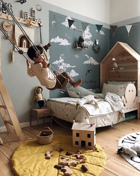 Instagram Find: Viktoria’s Awe-Inspiring Kids Rooms Filled With Pretty Design Kids Bedroom Designs, Kids Bedroom Design, Kids Room Inspiration, Boy's Bedroom, Kids Room Design, Pretty Design, Tv Stands, Kids Rooms, Childrens Bedrooms