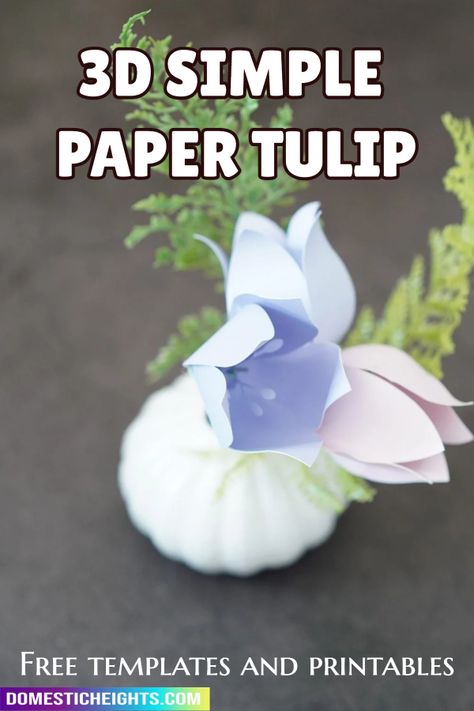 paper flower making, cricut paper crafts, easter and spring svg Tulip Template, Spring Svg, Crafts Easter, Floral Trends, Paper Flower Template, How To Make Paper Flowers, Paper Snowflakes, Crafts To Make And Sell, Flower Template