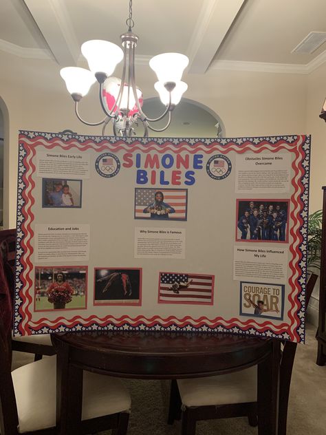 Simone Biles Project, Wax Museum School Project, Simon Biles, Biography Project, Womens History, Jesse Owens, William Black, History Project, Wax Museum