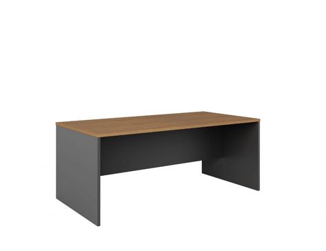 GP Rectangular Office Open Desk - Regal Walnut With Charcoal. #furniture #furnituredesign #furnitures #decor #homedecor #homedecoration #seating #cabinet #desk #lighting #bed #shelves #decoration #outdoorfurniture #dining #mirror #clocks #receptionfurniture #furnituredecor #replicafurniture #livingroom #sofa #diningroom #bedroom #rugs #kidsroom #plantpots #arts #homeoffice #walldecals #furniturezccessories #table #wardrobes #artificialplants #artificialplant Melamine Desk, Office Screens, Modular Workstations, Reception Furniture, Executive Office Desk, Filing Cabinets, Sit Stand Desk, Writing Table, Office Desks