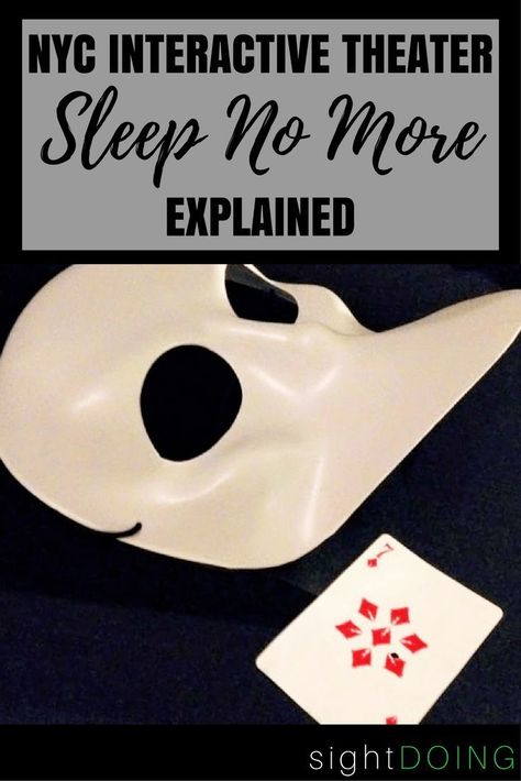 Sleep No More, a New York off-Broadway production, is interactive theatre. All participants are instructed to wear a mask and explore the set and watch the story unfold before their eyes. Get tips on what to expect (and an insider's look at this complicated, bizarre experience) in this Sleep No More NYC review! via @thegirlandglobe Sleep No More, Proposal Writing, Wear A Mask, I Love Ny, Nyc Trip, North America Travel, New York Travel, Successful Blog, Wonderful Things