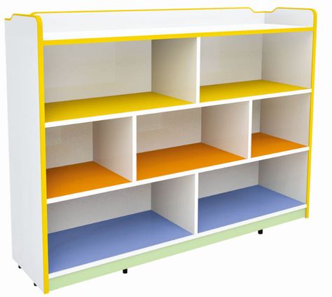 Preschool furniture cabinet shelves / kids storage shelves / corner cabinet wood shelf (QX-201B) Daycare Room Design, Kids Storage Shelves, Classroom Shelves, Kids Storage Furniture, Flexible Seating Classroom, Bed Designs With Storage, Preschool Furniture, Kids Cabinet, Colorful Nursery