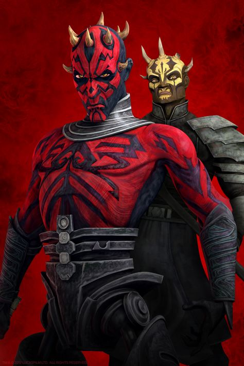 iPhone Wallpaper  http://www.starwars.com/explore/encyclopedia/characters/darthmaul/#!/related Savage Oppress, Darth Maul Clone Wars, Savage Opress, Star Wars Villains, Sith Empire, Star Wars Background, Star Wars Sith, Dark Side Star Wars, Star Wars Empire