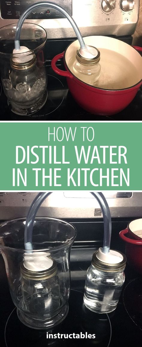 Diy Still How To Make, Distill Water At Home, Diy Water Distiller, Diy Distilled Water, Homemade Distilled Water, Distilled Water How To Make, Make Distilled Water At Home, How To Make Distilled Water, Diy Distilled Water How To Make