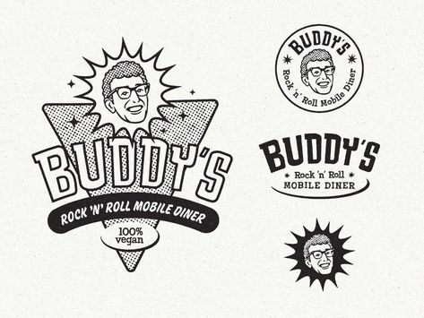 Retro Diner Logo, Diner Branding, Diner Logo, Theatre Quotes, Beautiful Logos Design, Retro Diner, Restaurant Logo, Logo Redesign, Burger Bar