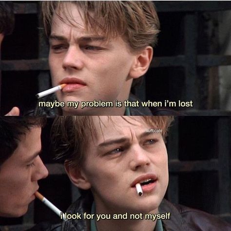 Younger Leonardo DiCaprio with a very true quote Basketball Diaries, Young Leonardo Dicaprio, Movies Quotes, Motiverende Quotes, Baby Music, Movie Lines, Green Water, Film Quotes, Tv Quotes