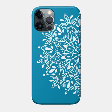 This ornate bohemian mandala pattern looks simply beautiful and brings a sea of calm to the soul. Perfect for the carefree and simple living. Wear the design to show your zen, or furnish your hideaway with a range of home products. -- Choose from our vast selection of phone cases to match with your cell phone to make the best phone case. Pick your favorite: Movies, TV Shows, Art, and so much more! Available for iPhone 11, iPhone 11 Pro, iPhone 11 Pro Max, iPhone X, iPhone XS, iPhone XS Max, iPho Mandala Art On Phone Cover, Mobile Cover Design Phone Cases, Back Cover Design Mobile, Phone Cover Design Ideas, Mobile Case Painting, Mandala Art Phone Case, Artist Phone Case, Phone Cover Art, Phone Cover Painting