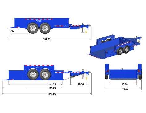 UT14-10 - Air-tow Trailers Deck Material, Box Trailer, Trailer Plans, Towing Trailer, Flatbed Trailer, Decking Material, Car Trailer, Bright Led Lights, Steel Plate