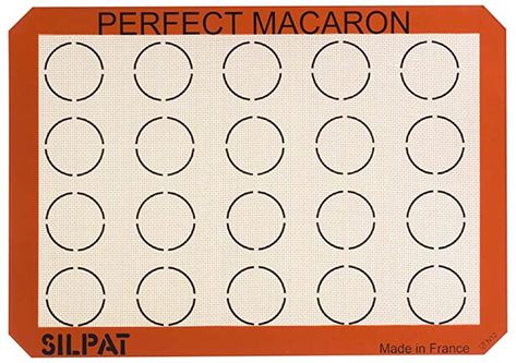 AmazonSmile: Silpat Perfect Macaron Non-Stick Silicone Baking Mat, 11-5/8" x 16-1/2": Baking Sheets: Kitchen & Dining Easy Whoopie Pie, Macarons Easy, Silpat Mat, Moon Pies, How To Make Macarons, Whoopie Pies, Silicone Mat, French Macarons, Silicone Baking Mat